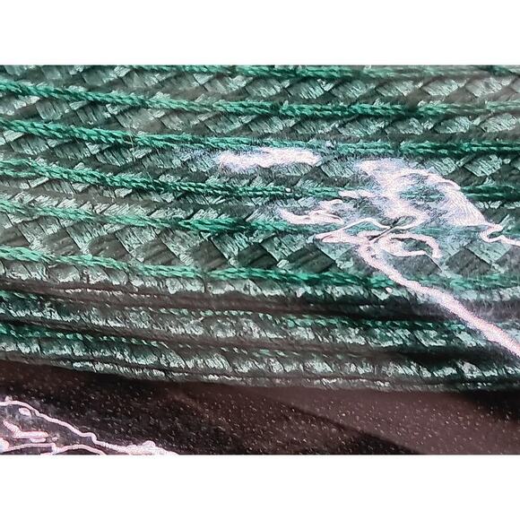 New Pier 1 Imports Set of 4 Placemats Mesa Verdent Green Round Braided 15" - Picture 7 of 8